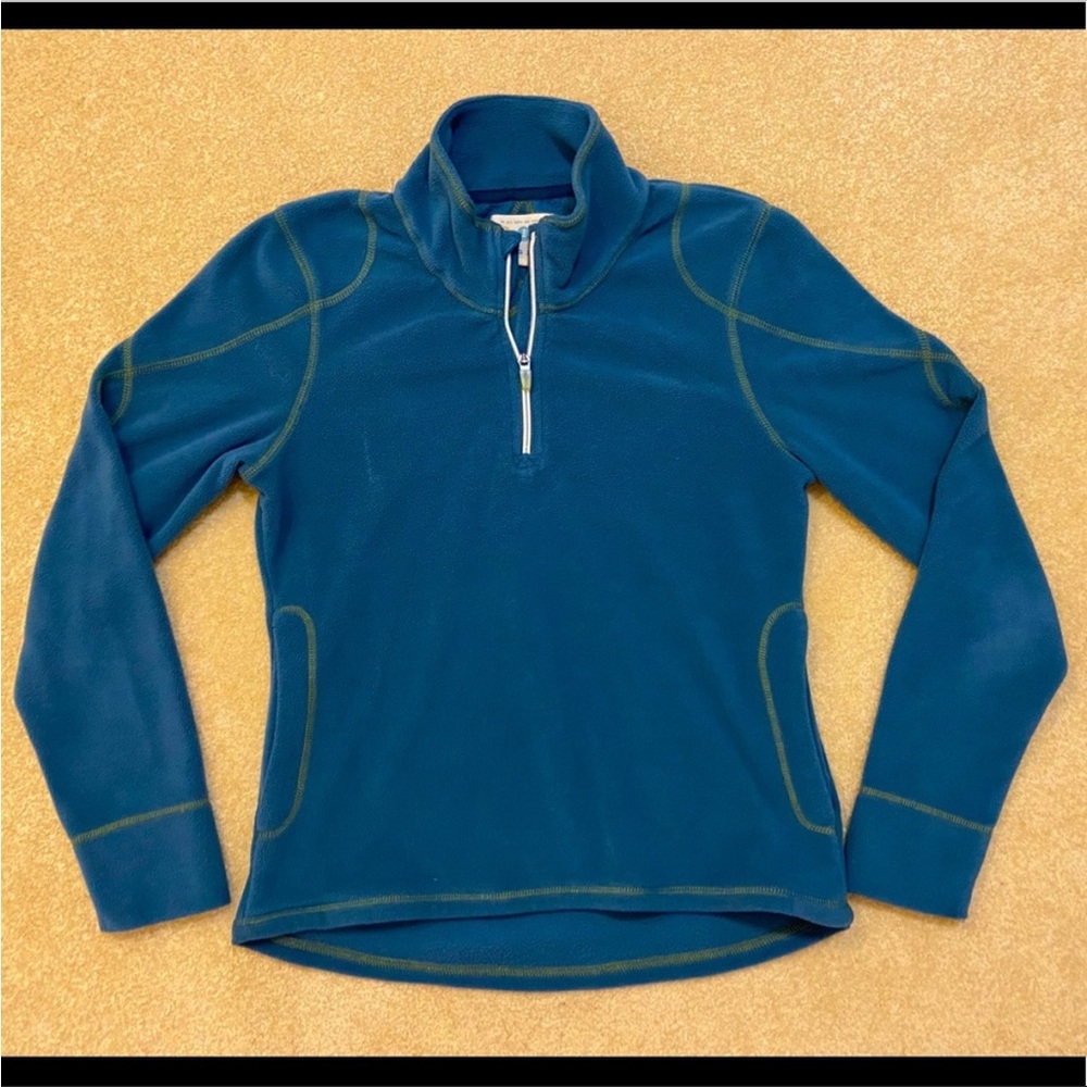 Title Nine 1/4 Zip Blue Fleece Pullover